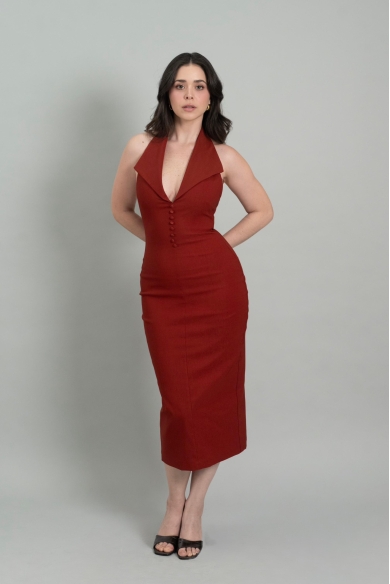 KELLY DRESS TERRACOTA