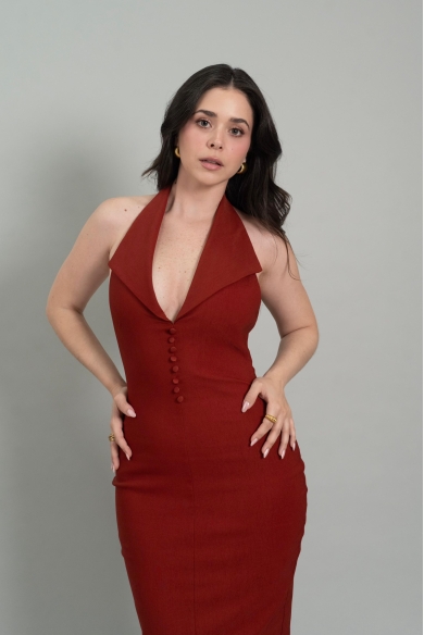 KELLY DRESS TERRACOTA