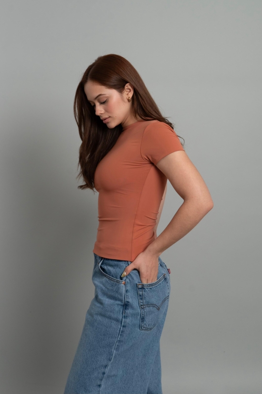 T-SHIRT TERRACOTA