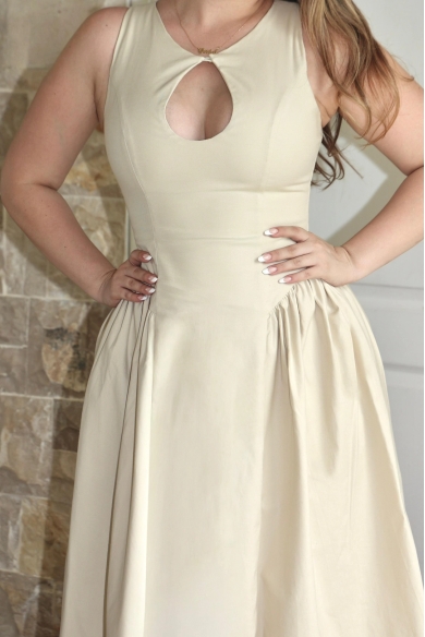CANNELLA DRESS BEIGE