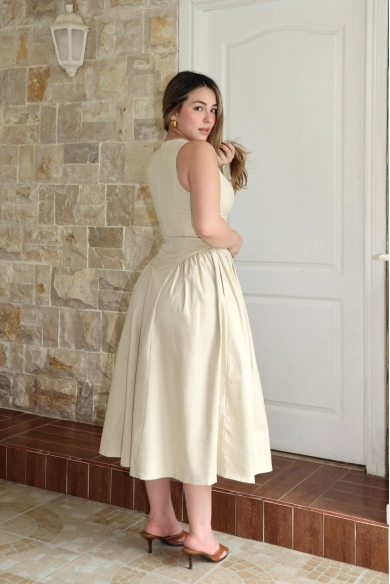 CANNELLA DRESS BEIGE