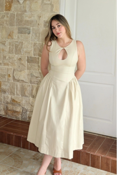 CANNELLA DRESS BEIGE