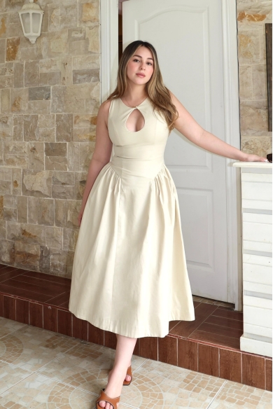 CANNELLA DRESS BEIGE