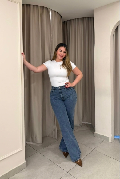 WIDE LEG / HI RISE VINTAGE BLUE