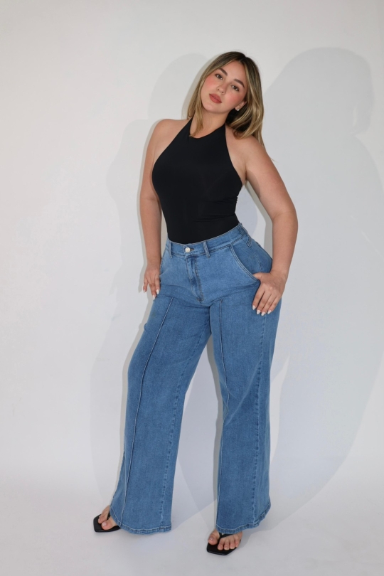 STRAIGHT SEAM FLAME BLUE