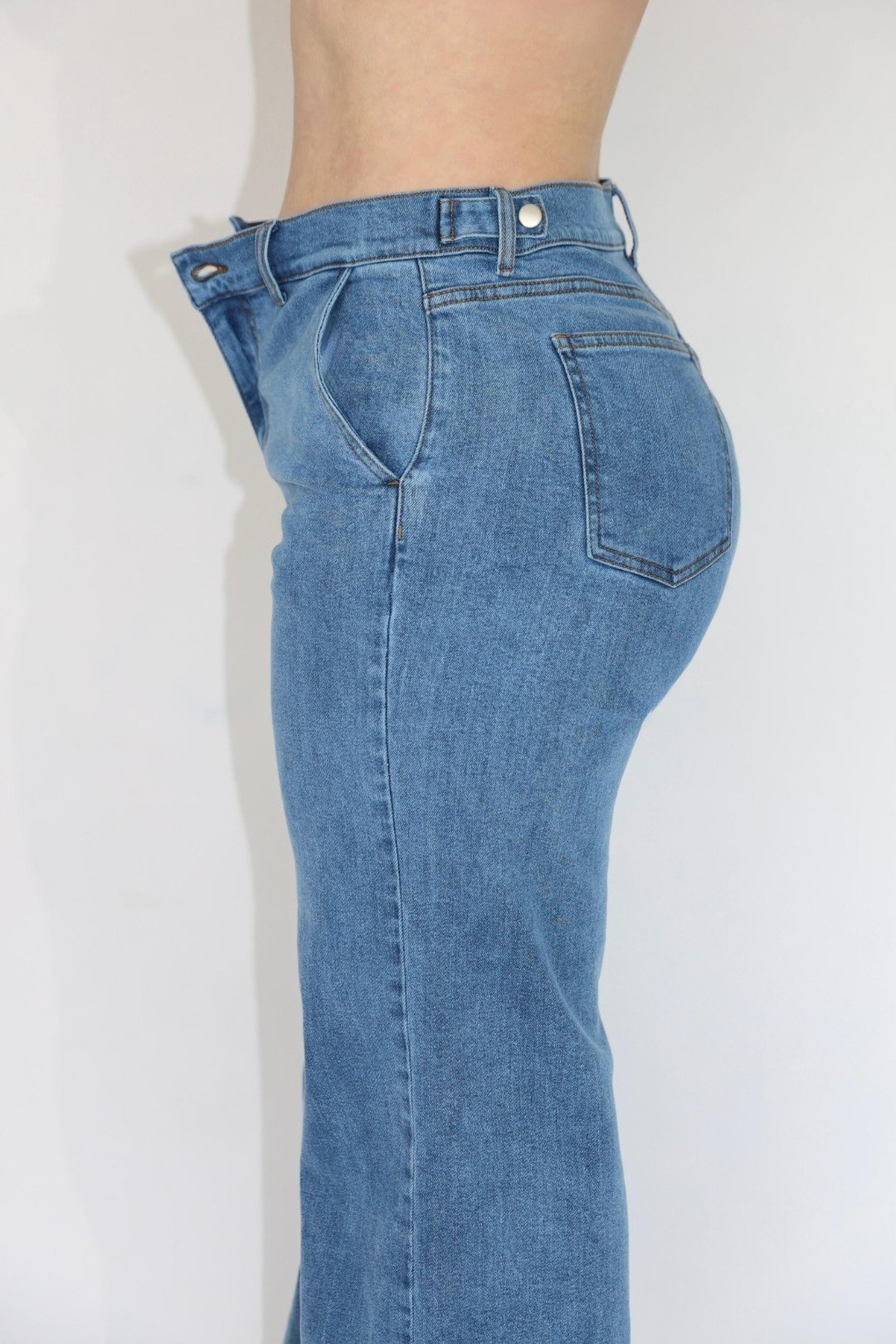 STRAIGHT SEAM FLAME BLUE