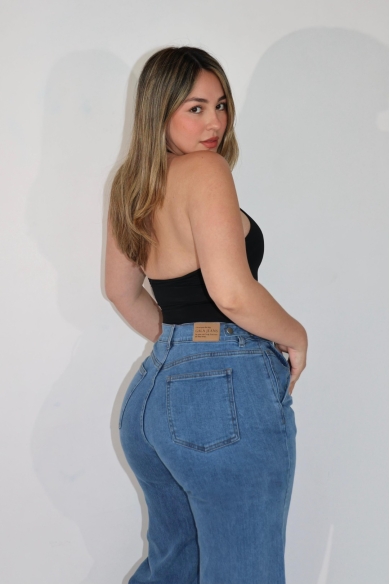 STRAIGHT SEAM FLAME BLUE