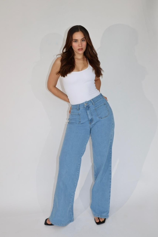 STRAIGHT POCKET ICE BLUE