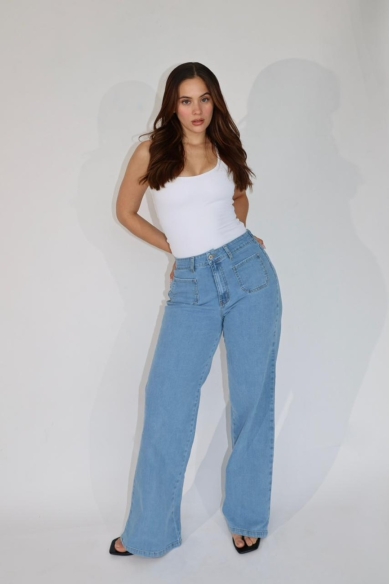 STRAIGHT POCKET ICE BLUE