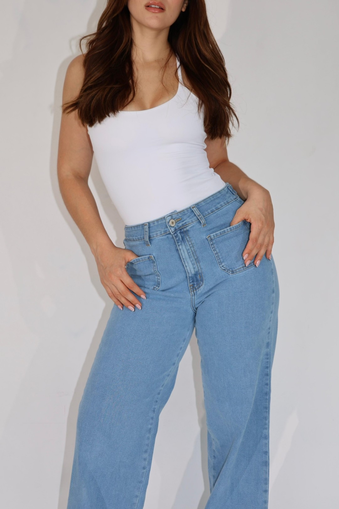 STRAIGHT POCKET ICE BLUE