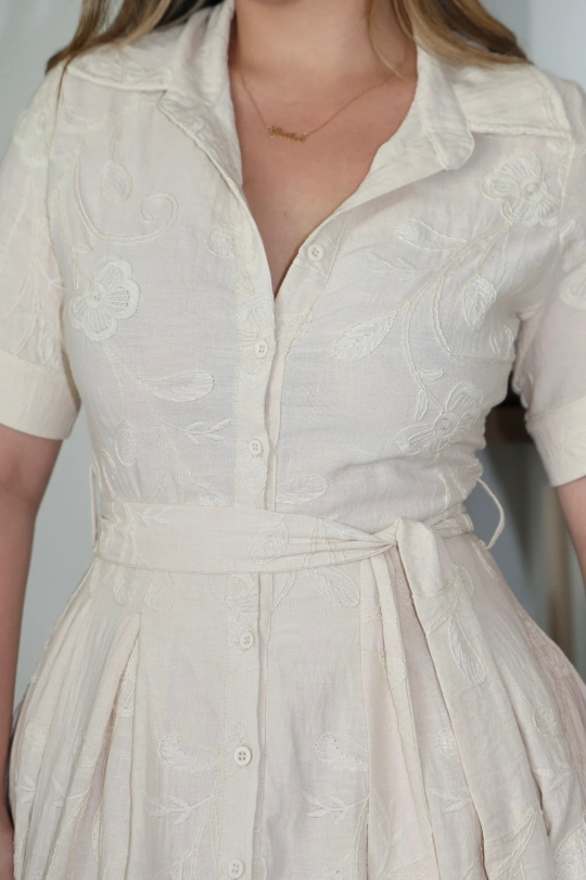 CAMELIA DRESS BEIGE 2