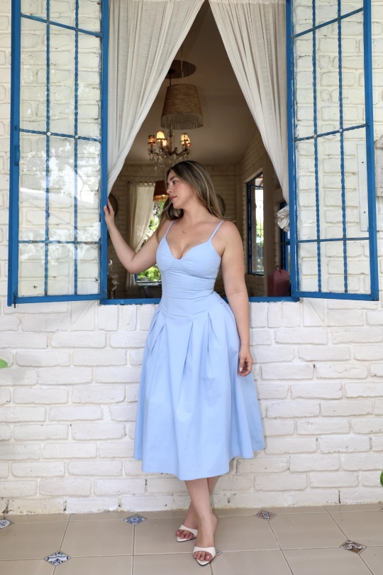 BELEN DRESS CELESTE
