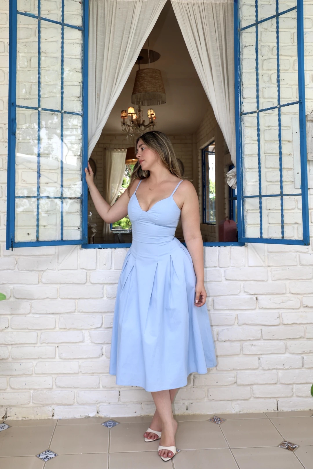 BELEN DRESS CELESTE