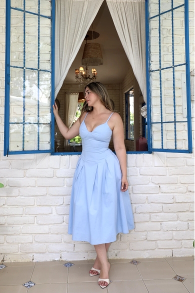 BELEN DRESS CELESTE