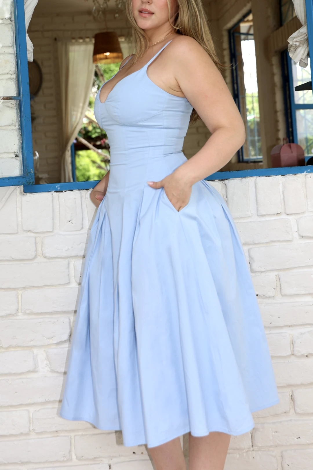 BELEN DRESS CELESTE