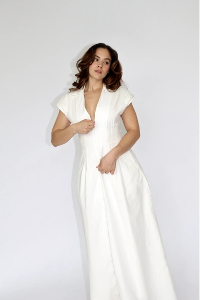 DALIA DRESS BEIGE