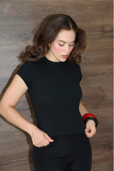 COTTON TEE NEGRO