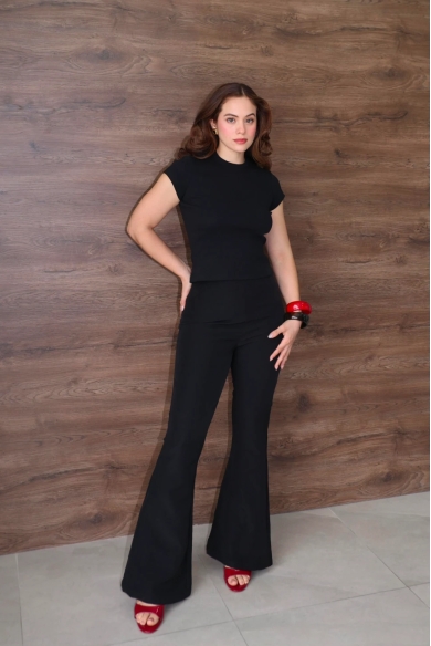 SKINNY FLARE PANTS