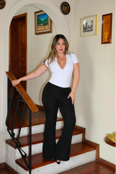 SKINNY FLARE PANTS