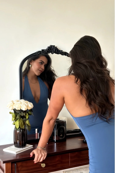 BLUSH DRESS AZUL