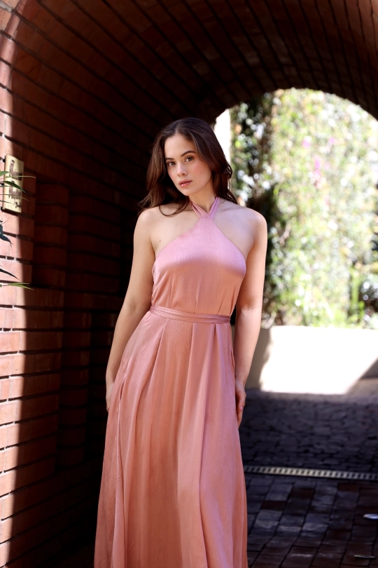 SAINT-TROPEZ DRESS ROSE GOLD 2
