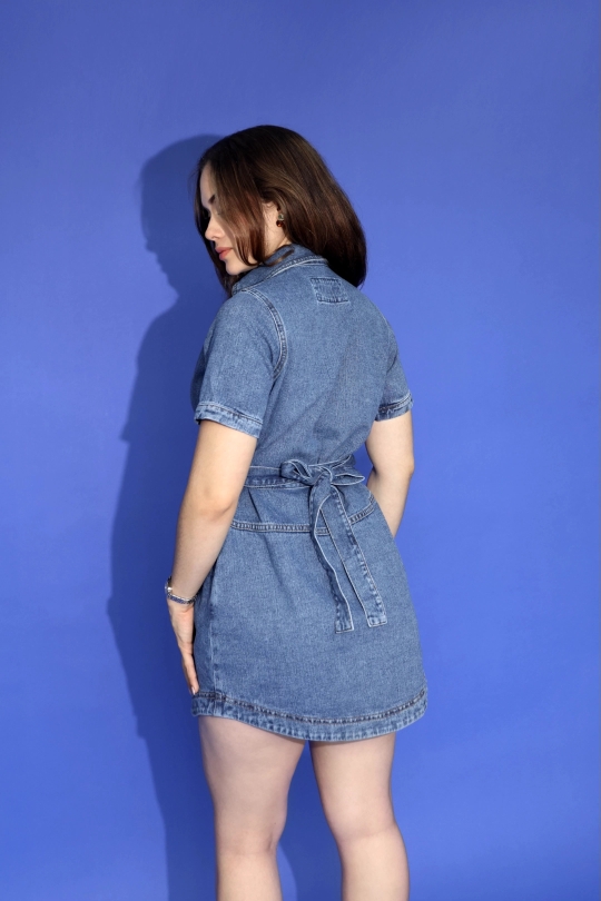 HONEY DENIM BLUE DRESS 2
