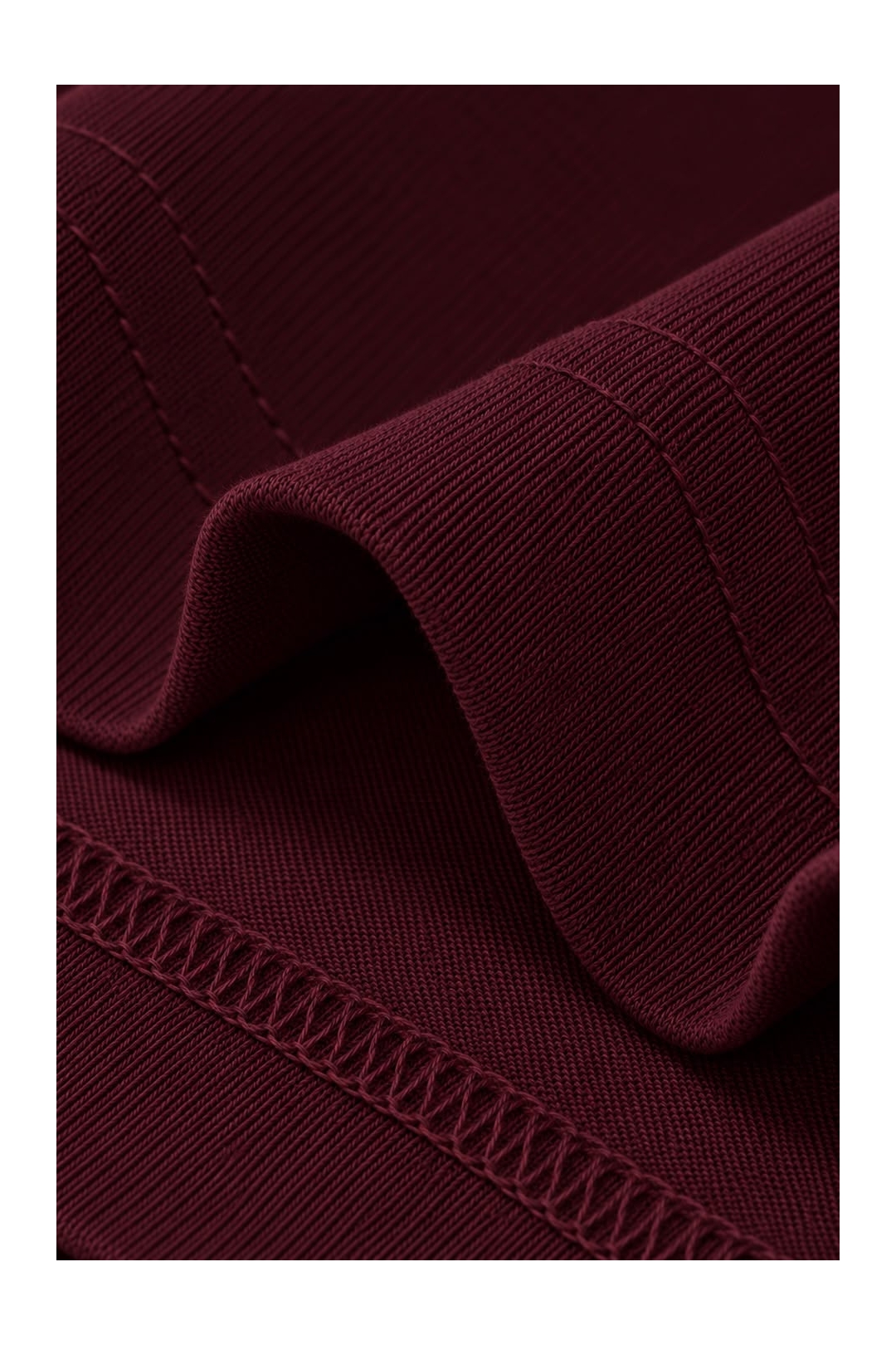 COTTON TEE BURGUNDY