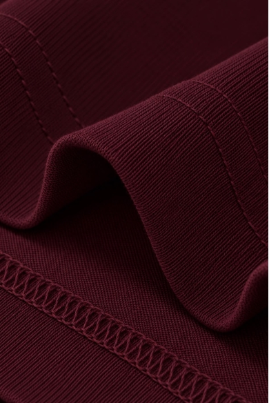 COTTON TEE BURGUNDY