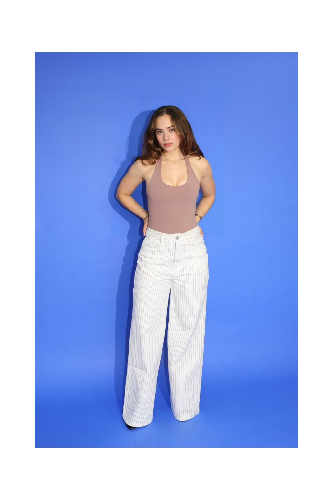 DESERT WHITE HI RISE JEANS